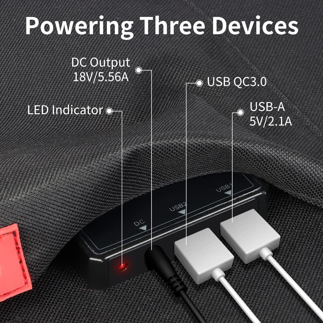 GOFORT Portable Power Station; 550Wh Solar Generator With 600W (Peak 1200W) 110V AC Outlets; 120W 12V DC; SOS Flashlight
