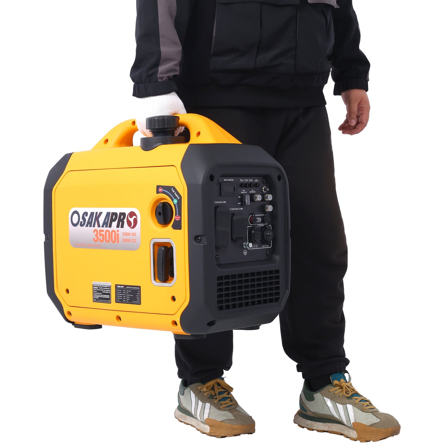 Osakapr 3500 Watt Portable Inverter Generator Gas Powered