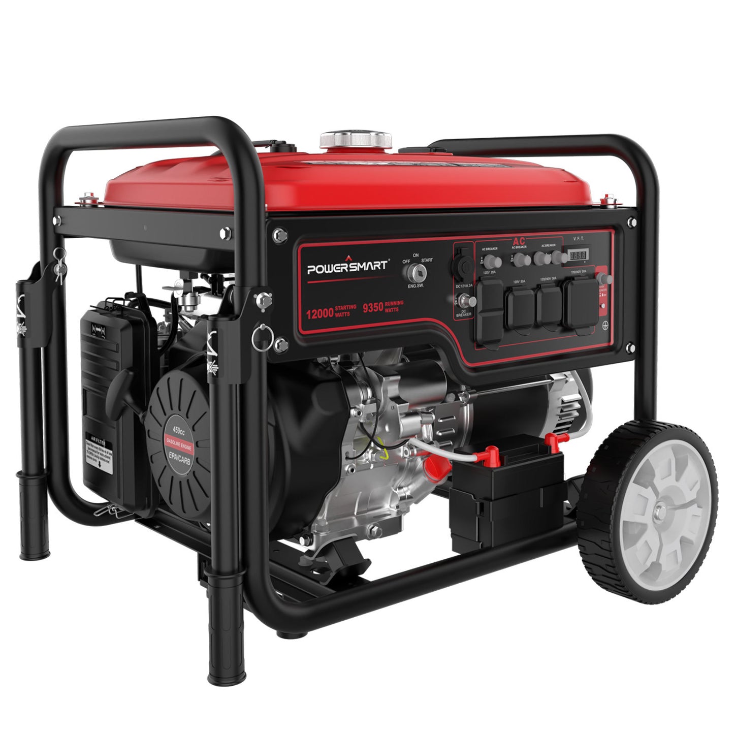 PowerSmart 459CC Gas Powered Outdoor Generator, 12000 Peak Watt