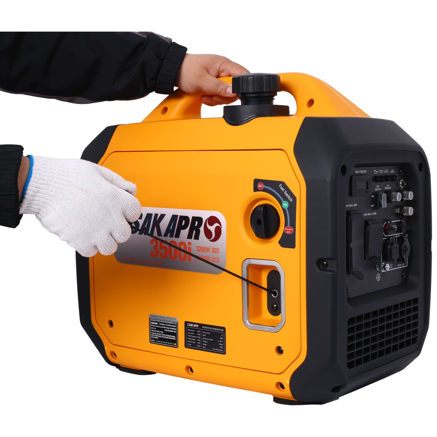 Osakapr 3500 Watt Portable Inverter Generator Gas Powered