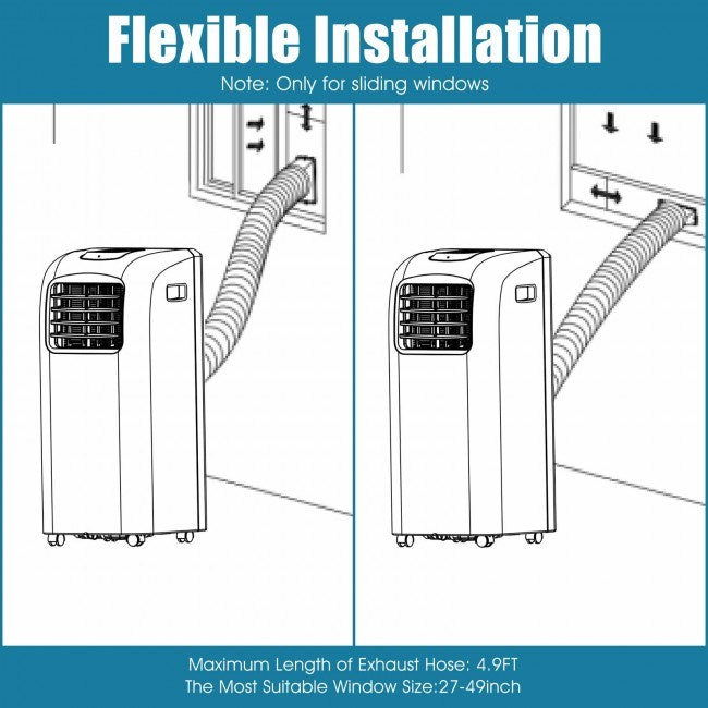 8,000 BTU Portable Air Conditioner with Dehumidifier Function